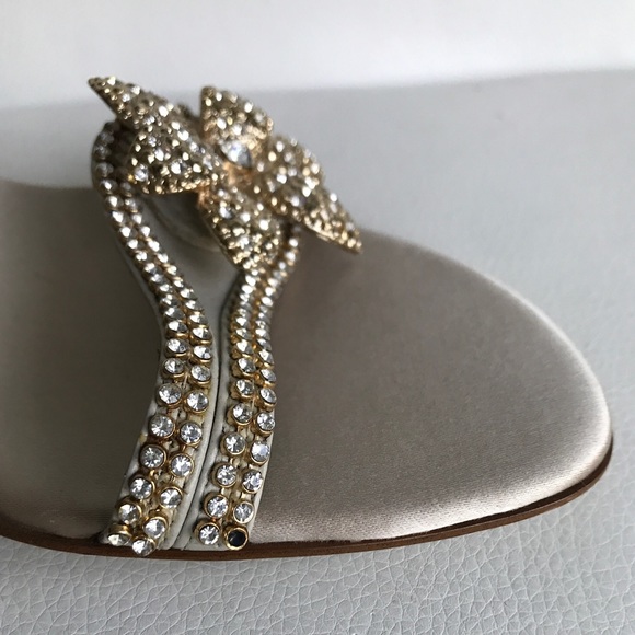 {Franco Sarto} - Embellished Gold Slides - Picture 7 of 7